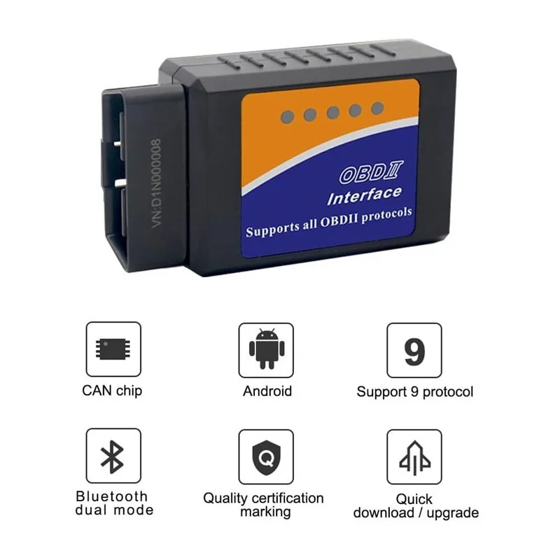 

【L】ELM327 OBD2 Bluetooth Диагностический сканер для автомобилей Pro, беспроводной автосканер для Android, iOS, ПК, считыватель кодов неисправностей автомобиля