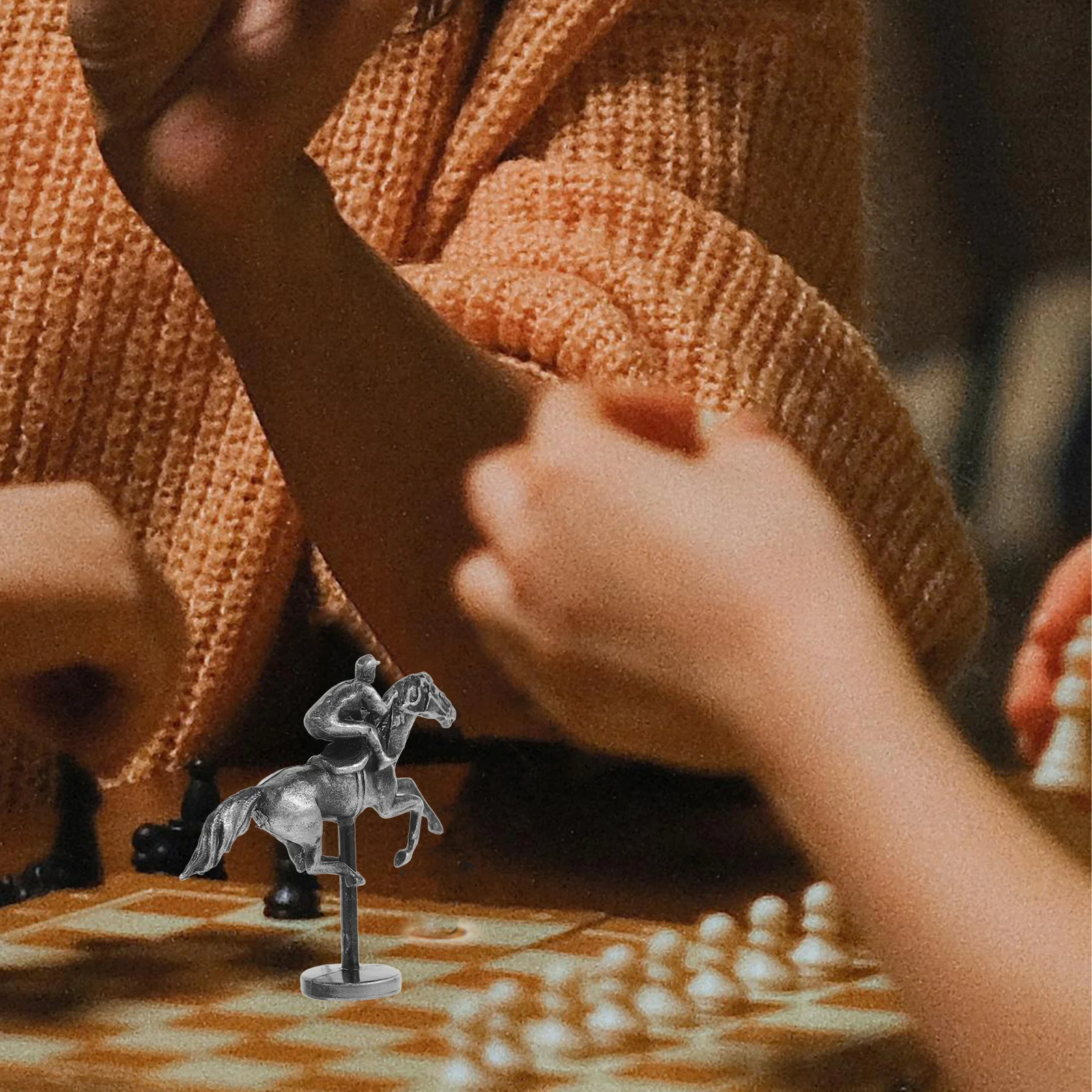 

Horse Racing Chess Pieces Board Game Accessory Accessories Figurine Alloy Props