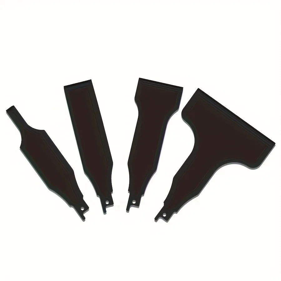 

4-Piece Heavy-Duty Scraper and Blade Set for Reciprocating Saws Steel, Tile and Putty Removal, Wall and Ground Cleaning