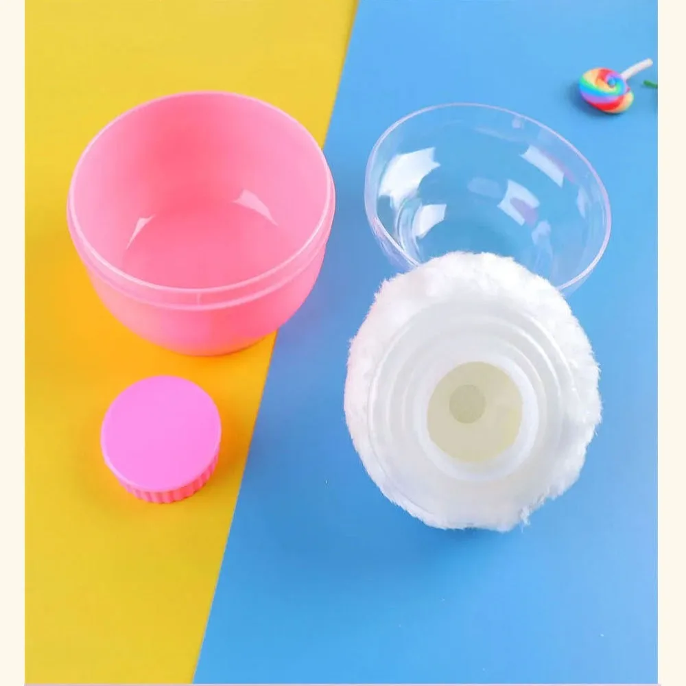 Plastic Baby Powder Puff Cool Body Prickly Heat Powder Sub-Bottling Portable Large Empty Storage Box Container Face Powder Tools