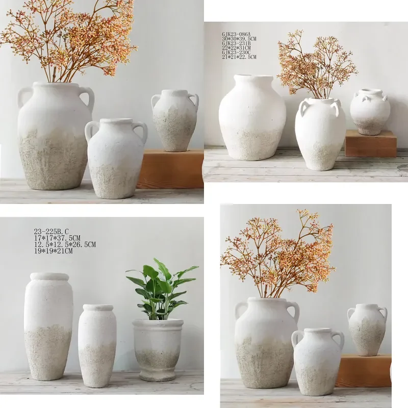 for Ceramic Flower Pot Antique Plant Pot Outdoor Vase Garden Decoration Factory Home Decor