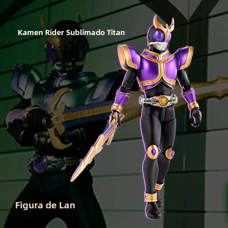 超強力驚異的愛堂道像-ko-真骨彫刻-赤黒金-仮面ライダー-タイタン-アセンション-ソルジャー-コレクタブルフィギュア