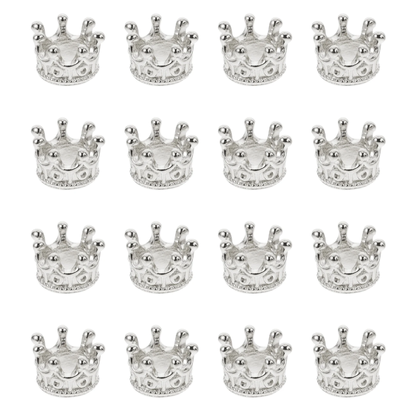 

50 Pcs Crown Shape Charms Accessories Pendant Charms Bracelet Jewelry Supplies Rhinestones Gold Jewellery Mini Crown Shape Alloy