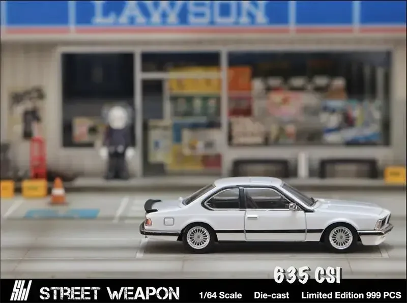 SW 1:64 E24 635 CSI witte gegoten modelauto