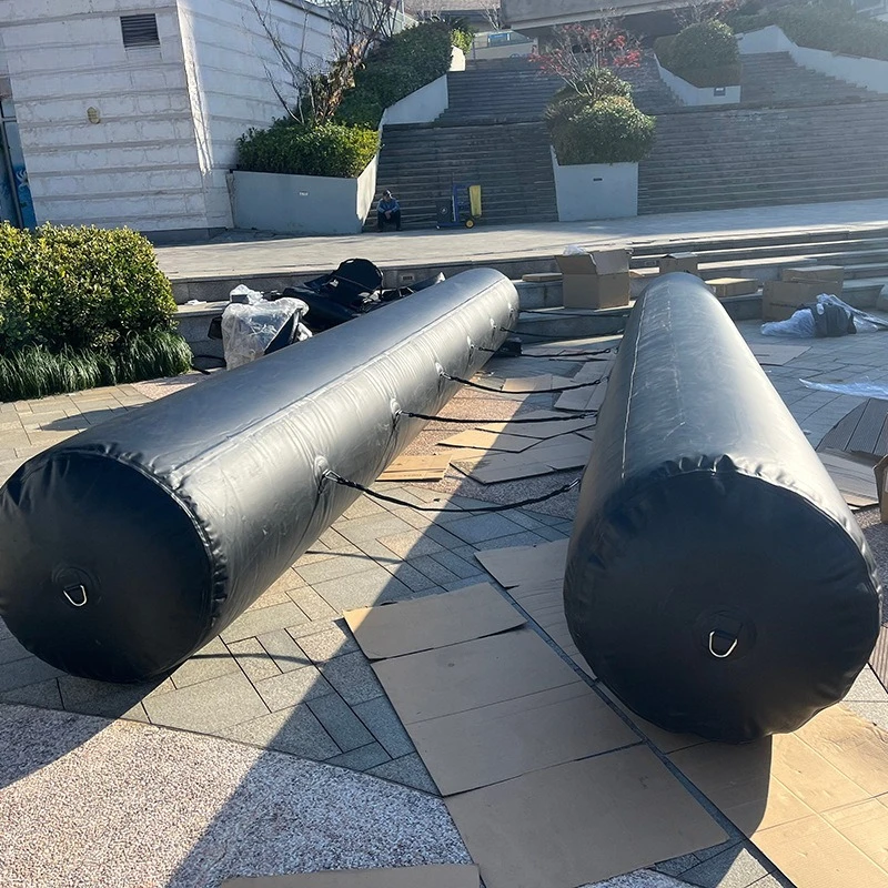 Water Inflatable Pontoon PVC Clip Mesh Yacht Pontoon, Water Park Equipment 7 Meters Floating Bed