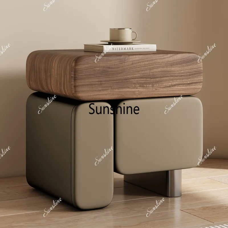 Building block bedside table Bedroom storage cabinet Premium multi-functional bedside box
