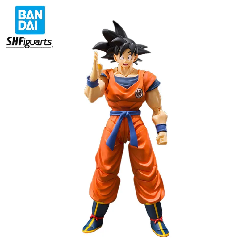 In Stock Genuine Original S.H.Figuarts Son Goku -Saiyans Born on Earth- DRAGON BALL Action Anime Figure Model Doll Ornament Gift