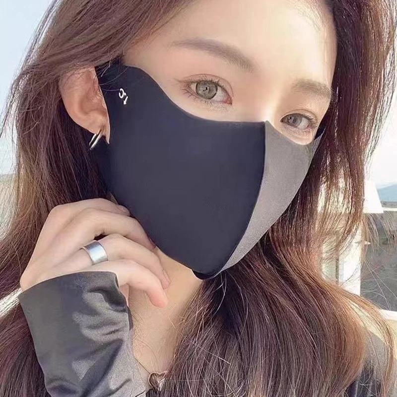 قناع وجه خارجي من الحرير الجليدي واقي من الشمس للنساء والفتيات ، شبكة قابلة للتنفس ، غطاء وجه ، قيادة ، ركوب ، المشي لمسافات طويلة ، الصيد ، الجري ، الرياضة #2