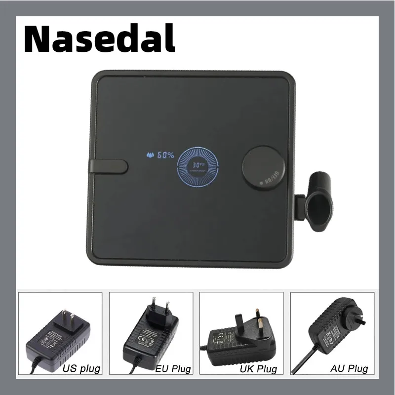 Nasedal Auto-Stop 36PSI Air Compressor with LED Display for Airbrush Model Making Car Painting Nail Art Quiet Portable NT-600A