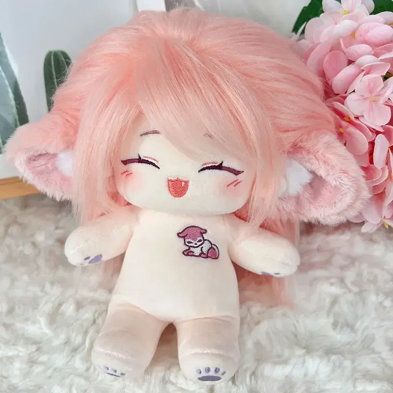 

Anime Game Genshin Impact Yae Miko 20cm Kawaii Cosplay Soft Plush Stuffed Doll Body Ears With Cotton Cartoon Plushies Toy Gifts
