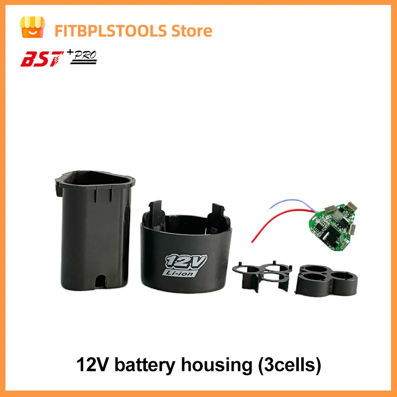 3S 12V DC Điện Dụng Cụ Tay Lithium Máy Khoan Công Suất Pin Li-ion Ban Bảo Vệ BMS 20A Mạch 18650 Gói ốp Lưng Vỏ Bracke