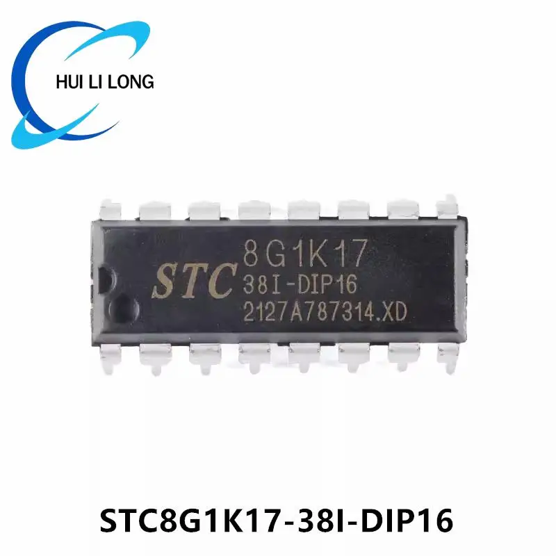 STC8G1K17 STC8G1K17-38I DIP16 STC 8G1K17-38I Single Chip Microcontroller IC Controller Chip STC8G1K17-38I-DIP16 Original