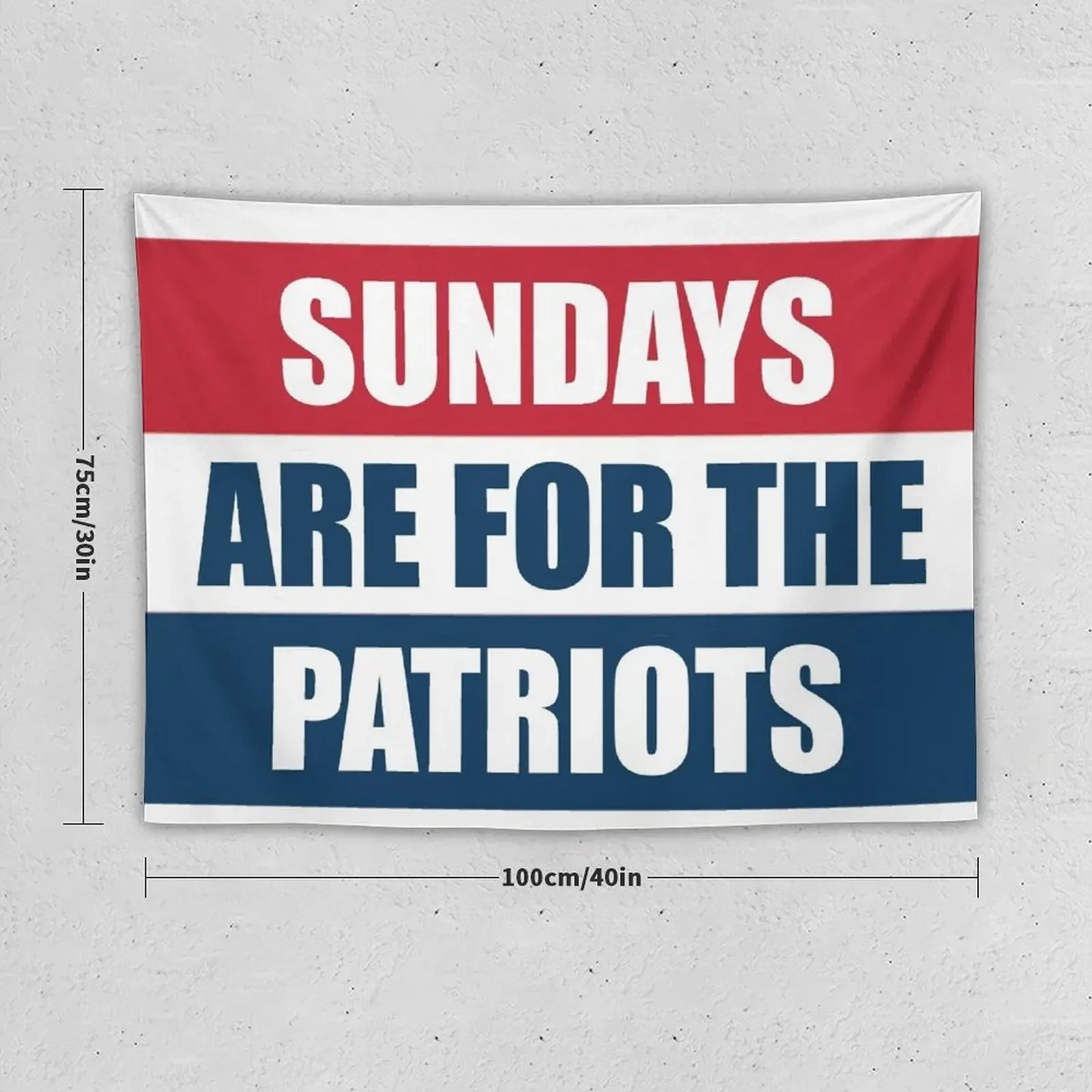 Sundays are for the Patriots Tapestry Luxury Living Room Decoration Home Decorations Home Supplies Wall Decor Hanging Tapestry