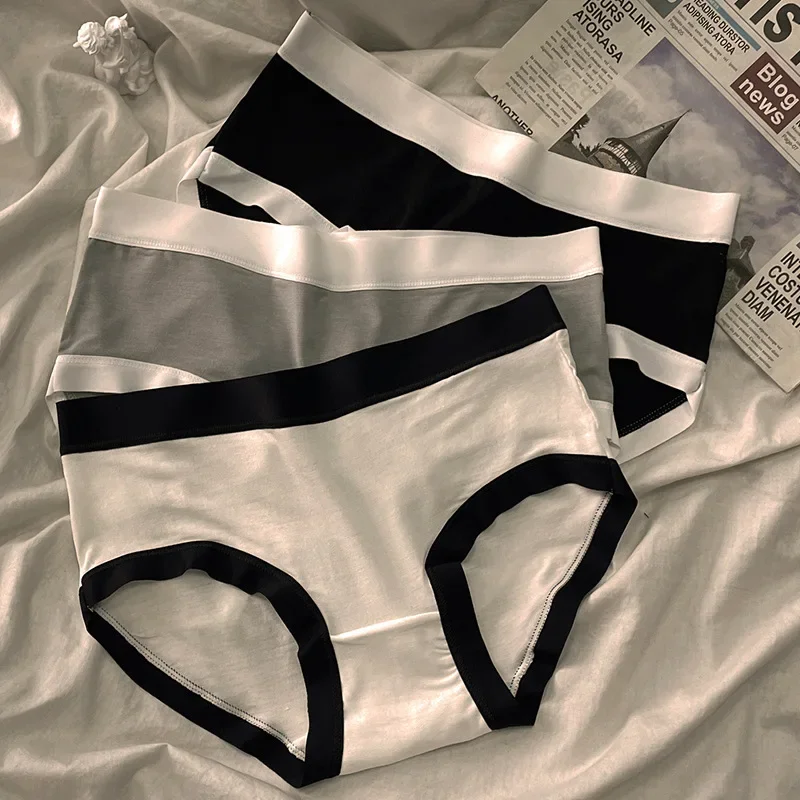

Modal Women's Panties Girls' Underwear Breathable Mid Waist Shorts Sexy Lingerie Plus Size Solid Briefs Female Soft Underpants