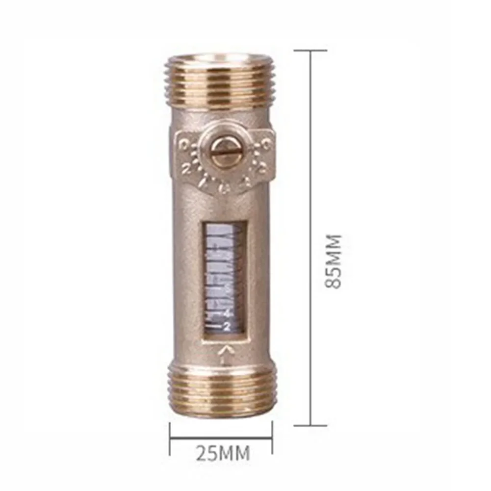 Brass For HVAC DN25 flow control valve with visual flow meter and adjustable balancing ball valve for water circuits