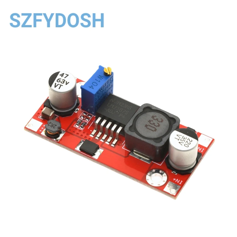 3A 4-34 فولت إلى 5 فولت-60 فولت LM2587 DC-DC قابل للتعديل دفعة وحدة الطاقة 12 فولت 24 فولت إلى 36 فولت 48 فولت