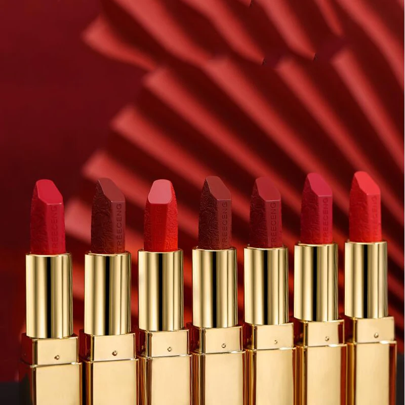 Matte Lipstick Gift Box Set Waterproof Make Up Long Lasting Lip Stick Red Velvet Nude Lipsticks Woman Cosmetics 7 Color