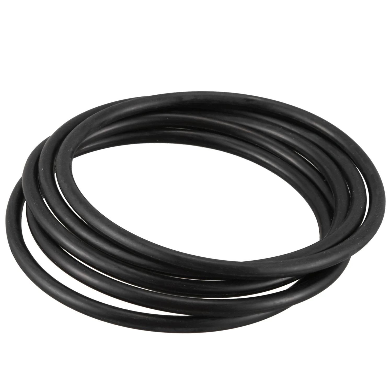 5 PCS 80 mm External Dia 4 mm Thick Filter Rubber O-Ring Seal Black