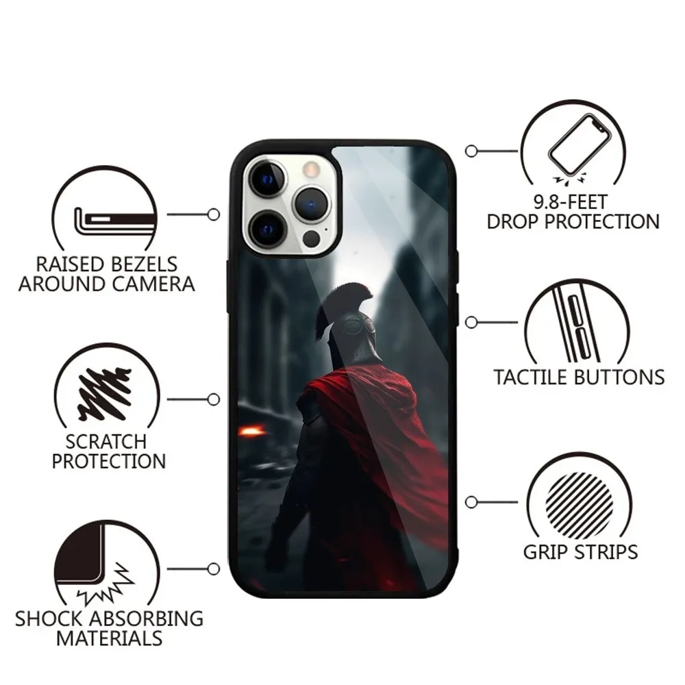 300 Warrior Spartan  Phone Case Strong Magnetic For IPhone 15,14,13,Pro,Max,Plus,11,12,Mini For Magsafe Wireless Charging