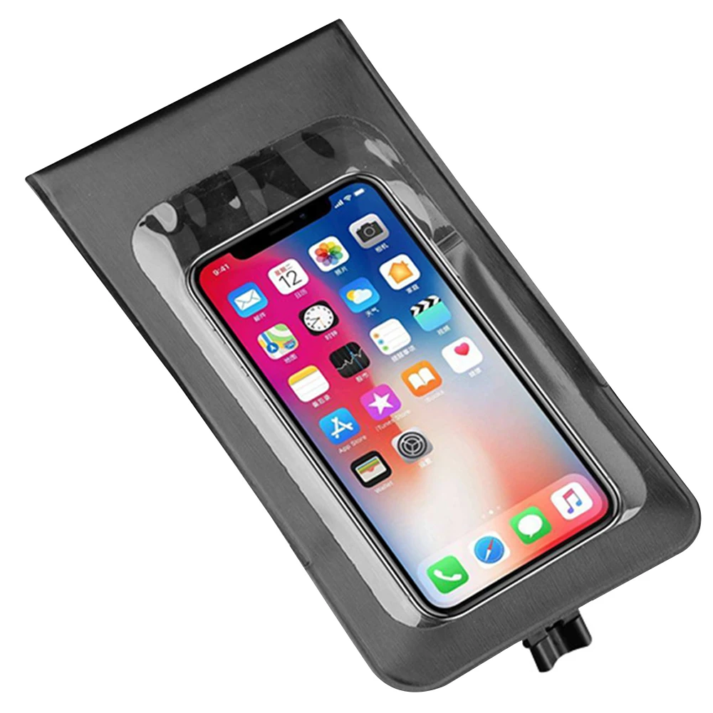 Waterproof Bicycle Phone Bag Stand 360°Rotation Bicycle Handlebar Holder Bag Bicycle Phone Holder Stand for 4.7-6.5 Inch Phone