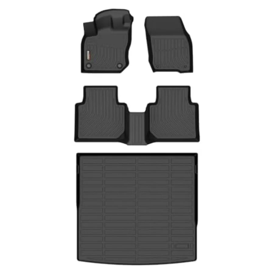 

All Weather Floor Mats Cargo Liner for 2025 VW Tiguan Car Mat Accessories Black