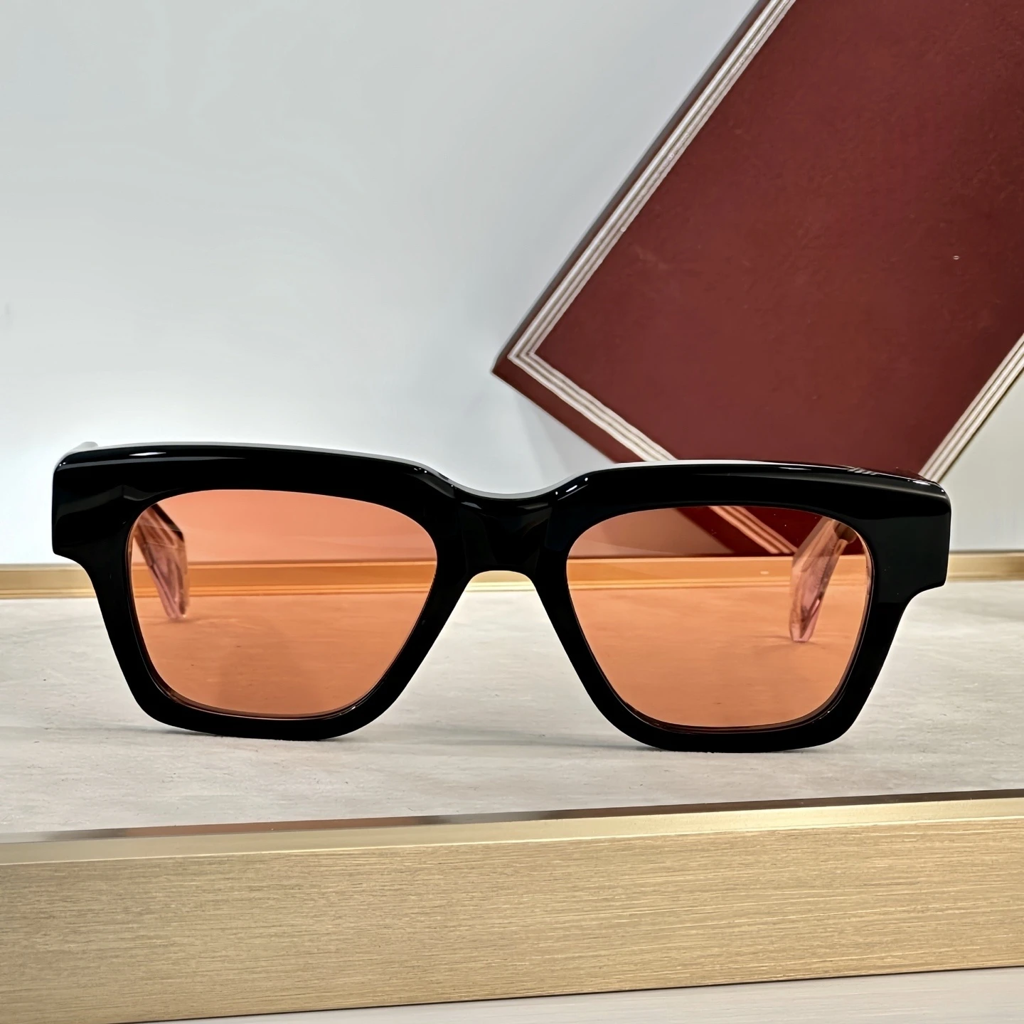 2025 Sunglasses Glamour Sunglasses Square Avant-garde Sunglasses FELLINI Thick Acetate Women Men Sunglasses