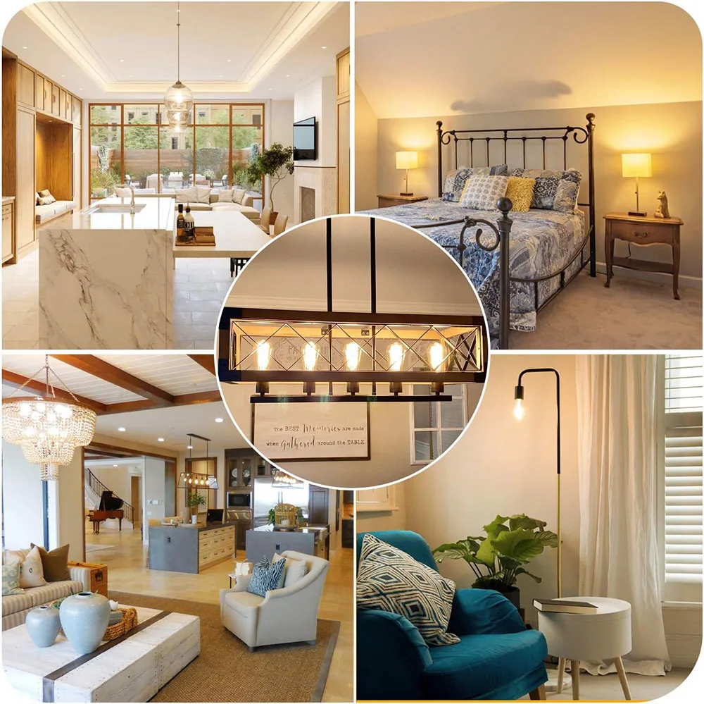 LED ST64 bulb16W 12W 10W 6W DC 220V 240V Gold Filament Bulb E27 ST64 Light Vintage Edison Lamp Retro Gold Glass Appearance