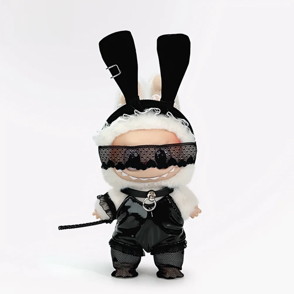 

Сексуальный костюм кролика для девочек, комплект из шести предметов для 17 см, одежда для куклы Labubu V3, аксессуары, плюшевая одежда для куклы, Ropa Labubu