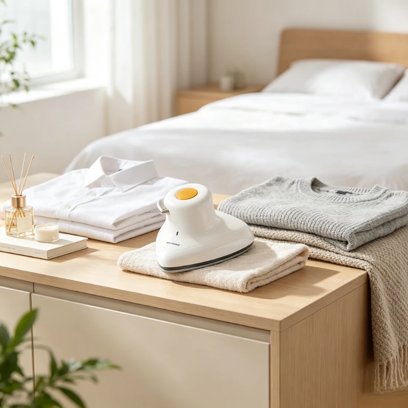 Portable Steamer Clothes - Setrika Pakaian Portabel, Warna Putih, Panel