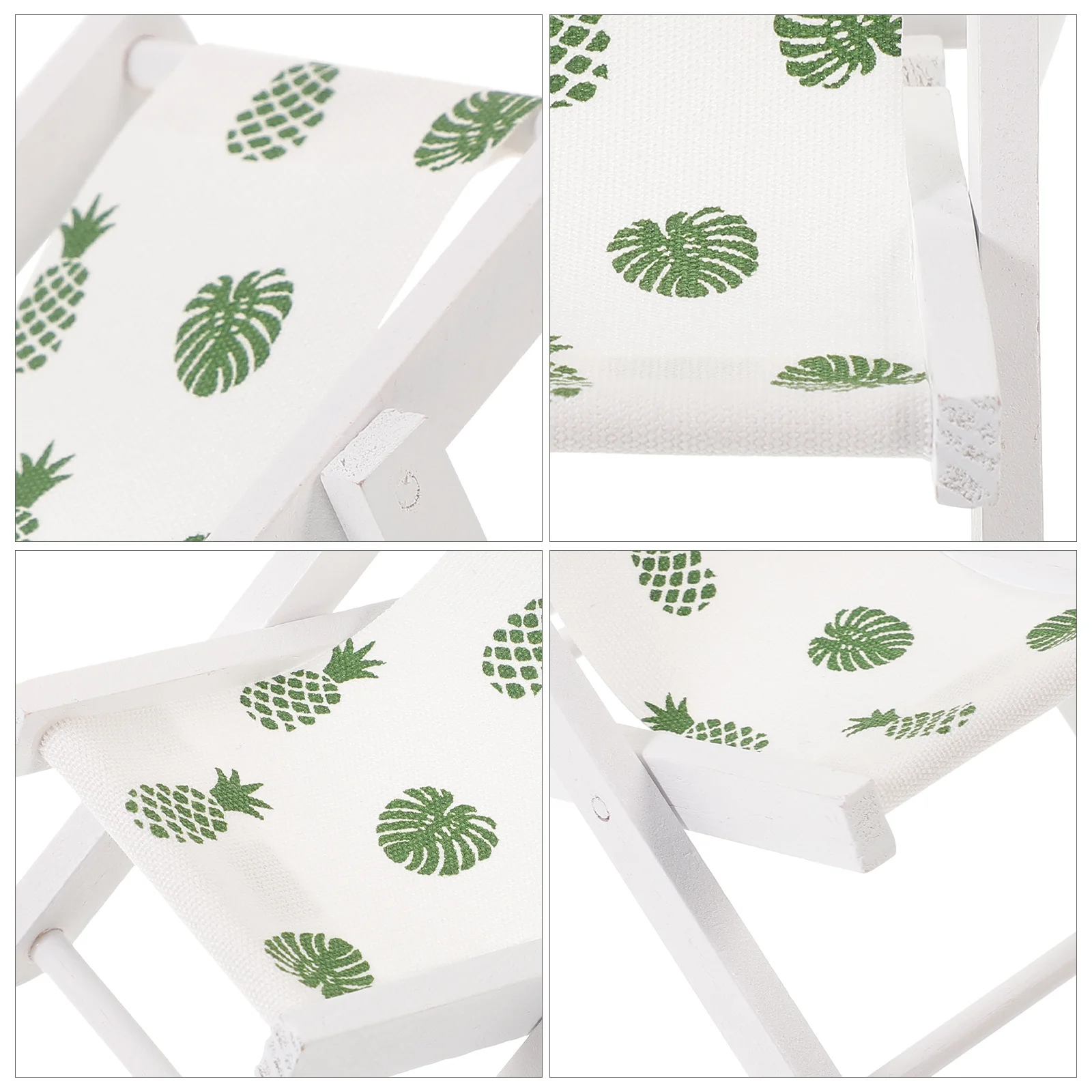 

Miniature Beach Chair Folding Nautical Style Beach Chair Prop for Table Desktop Coastal Home Garden Decoration