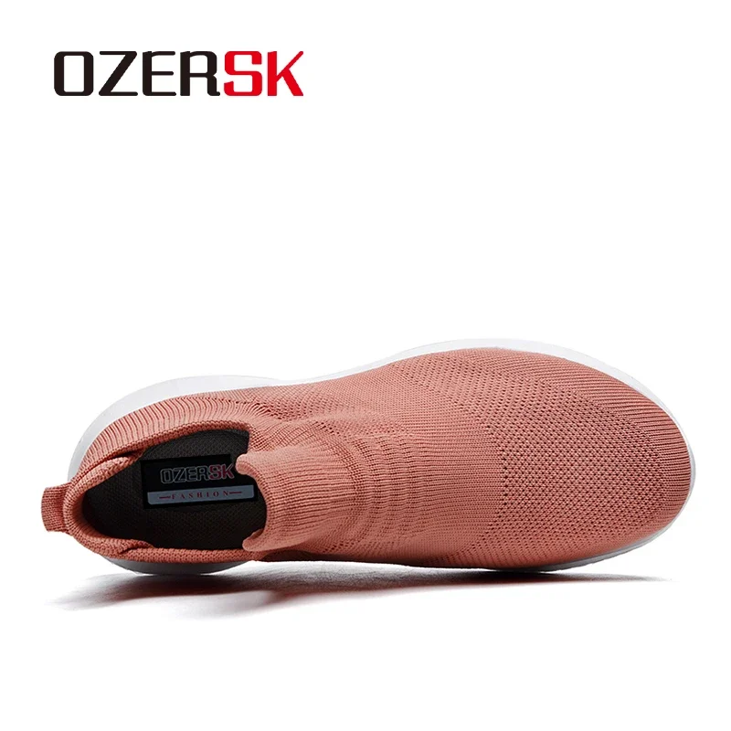 OZERSK Women's Casual Shoes Summer Mesh Flywire Fabric Lightweight Slip On Comfortable Fashion Sneakers For Women