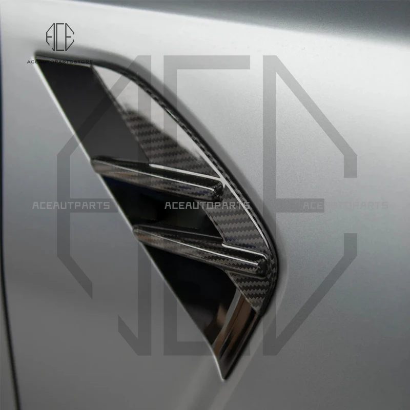 

Dry Carbon Fiber Front Fender Air Vent Cover Trim For BMW M3 M4 G80 G82 G83 Side Cheek Fender Trim