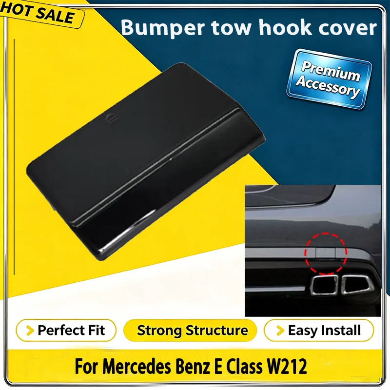 For Mercedes Benz E Class W212 AMG 2009 2015 B07A Car Rear Bumper Tow Hook Cover With Paint 2128850426