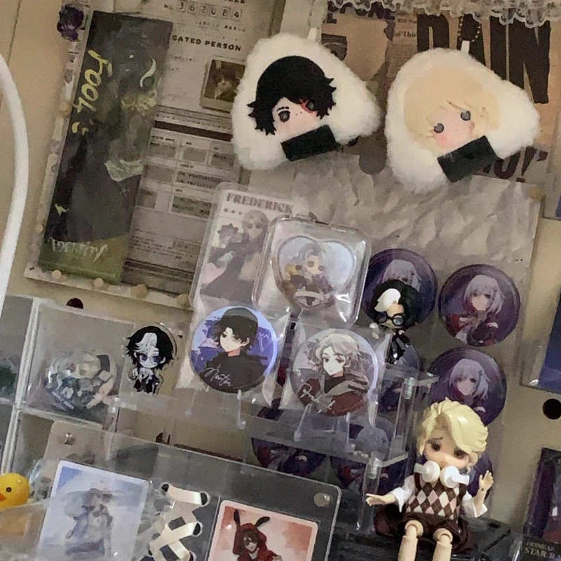 10cm Anime Gra Identity V Kompozytor Kawaii Cosplay Miękki Ryżowy Bąbelek Bawełniane Mini Torebki Zawieszka Pluszaki Zabawka Brelok Rekwizyty Prezent dla Fanów