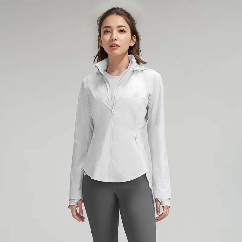 Ice-Feel Breathable Fabric Upf50+ Sun Protection Clothing for Women Outdoor Sports Anti-Uv Breathable Quick-Drying Hooded Sun Protection Clothing