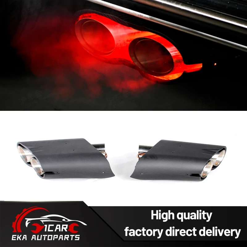 

Rocket Car LED Exhaust Tip For Benz G-Class G500 G63 G-Class dedicated luminous dry carbon tailpipe ROCKET exhaust tailpipe