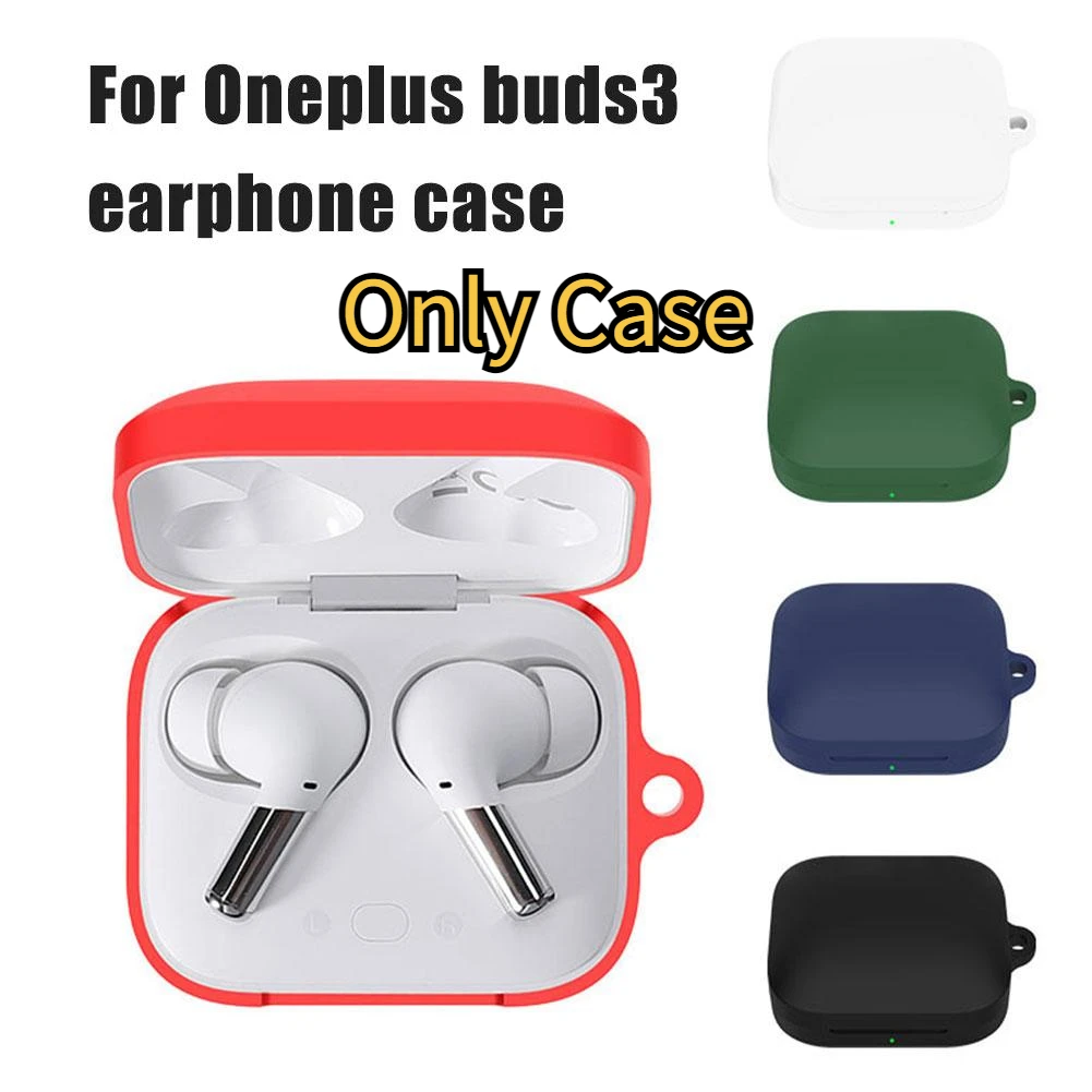 Fone de ouvido sem fio Bluetooth, Adequado para OnePlus Buds 3, Capa protetora de silicone, Anti Drop