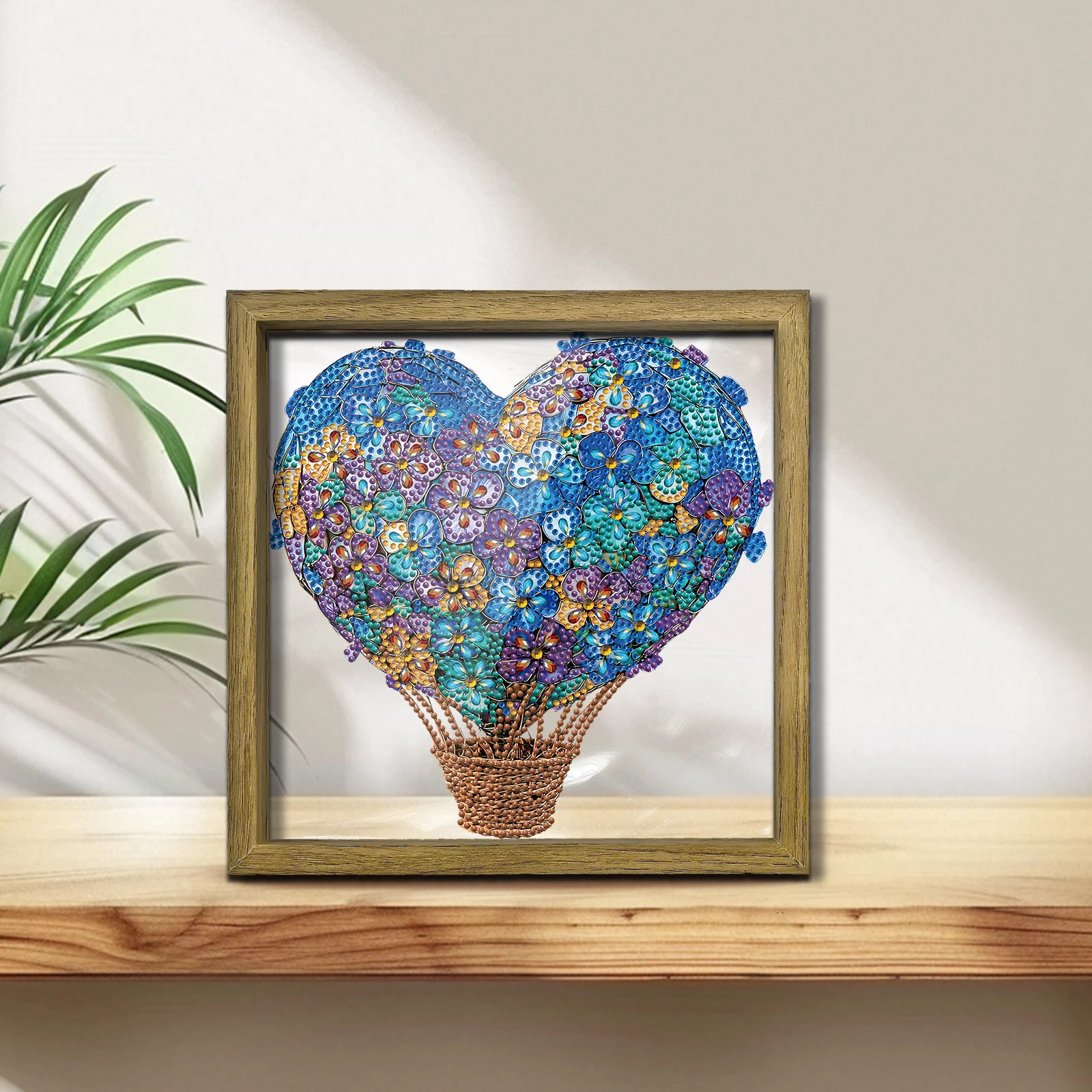 

Romantic Gift Special Shaped 5D DIY Partial Drill Diamonds Dots Gem Art Kits 23x23cm Single-Sided Drill for Adults Home Decor