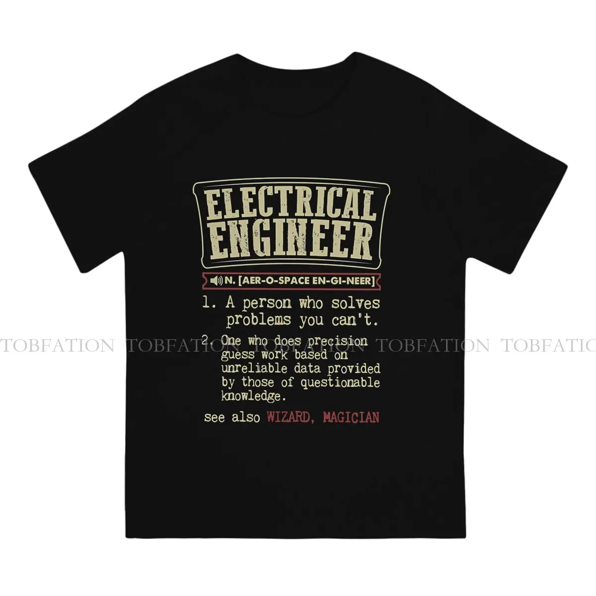 Engineer Electrical Electrician 100% Cotton TShirts Cool Definition Distinctive Men\'s T Shirt Funny 6XL