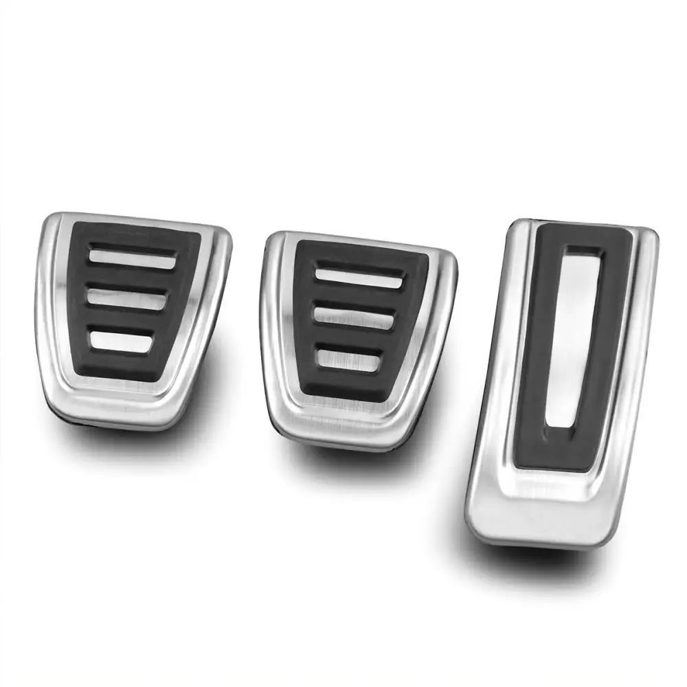 Car Upgrade For VW Golf Jetta Polo Touran Tiguan T-Roc T-Cross Passat Manual Clutch Brake Gas Pedal Pad Cover Set Accessories