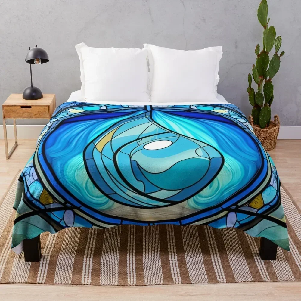 

MTG Iceland Symbol for Blue Magic Players Throw Blanket Soft Breathable Blanket for Night Sleeping