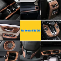 Peach wood grain Interior ABS Decoration Cover Trim for Honda CRV 5TH Accessories LHD 2017 2018 2019