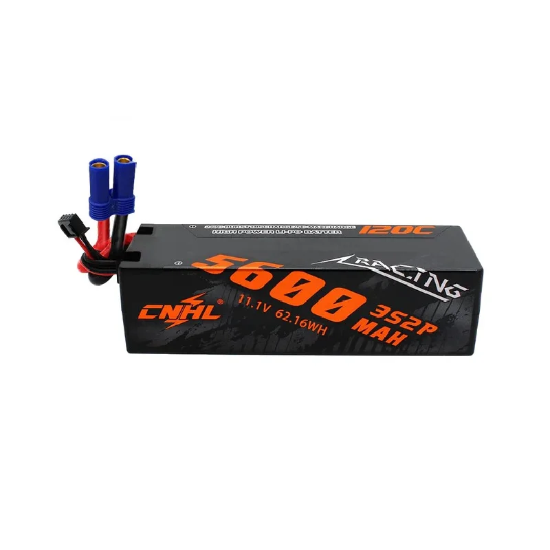 

CNHL Racing Series 5600mAh 11.1V 3S 120C Hard Case Lipo Battery with EC5 Deans T Plug