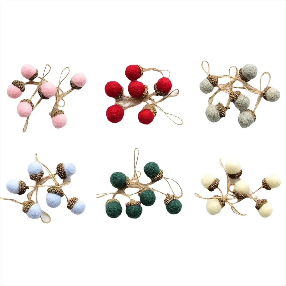 2026 Trend Felt Balls Christmas Decorations Handmade DIY Materials Scene Decoration Christmas Tree Pendants