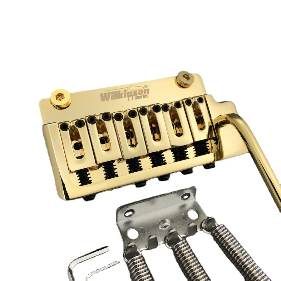 

Genuine Wilkinson Tremolo Guitar Bridge 2 point Tremolo Vibrato Gold WOV08 Post Distance 56mm