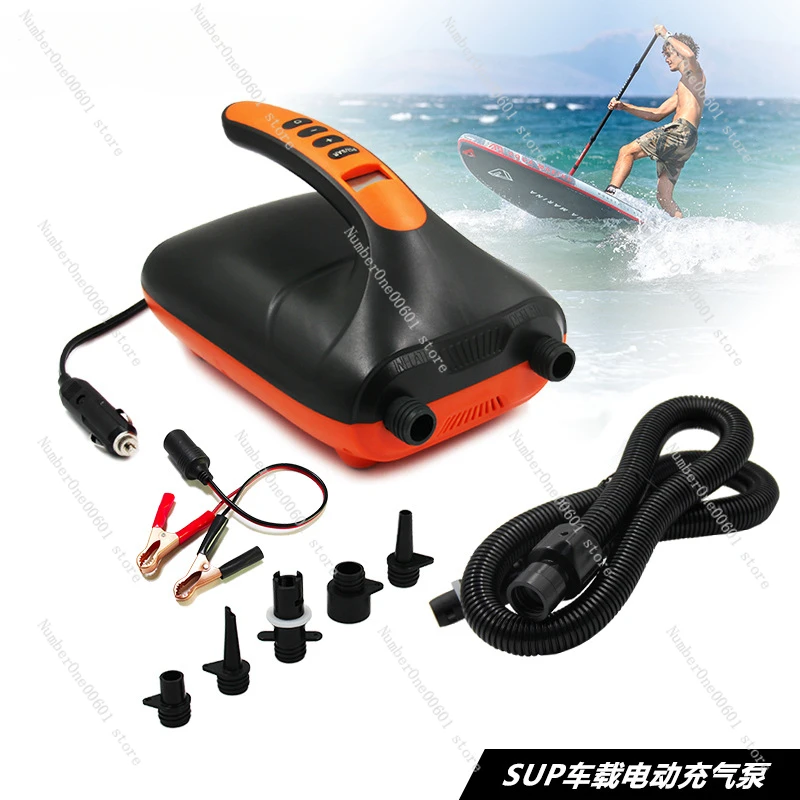 Sup Surfboard Electric Air Pump 12V Truck Mounted Concrete Mixing Pump Inflatable Tent Kayak Inflatable Boat Airbed High Pressur