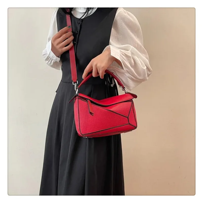 

2025 New Street Style Square Bag for Women - Patchwork Shoulder Purse, Trendy & Unique Design, Versatile Crossbody Bag