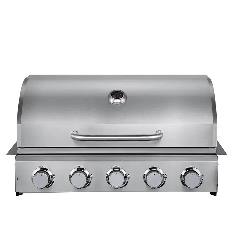 for 5 Burner Outdoor Gas BBQ Grill High Pressure Electronic Ignition Patio Garden Villa Home Built-in Factory Direct