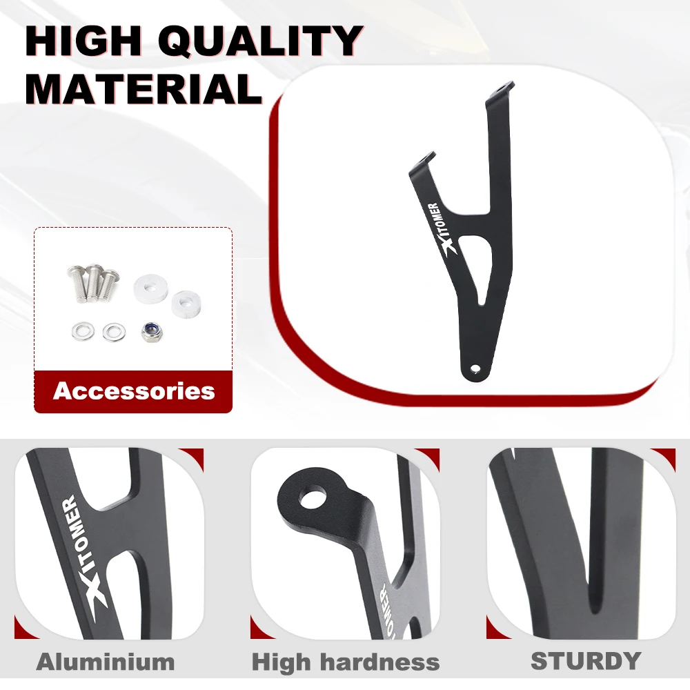 Fit For BMW R1250R R1250RS 2019 2020 2021 2022 2023 2024 Motorcycle Aluminum Exhaust Hanger Bracket Muffler Support Holder