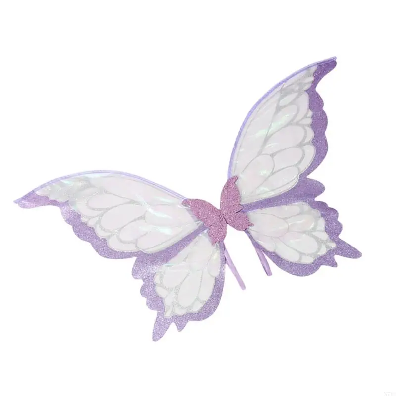 N7yf Butterfly Wing Halloween Wing Trang phục cho cô gái Giáng sinh giả trang Cosplay Fairies Wing Butterfly Dress